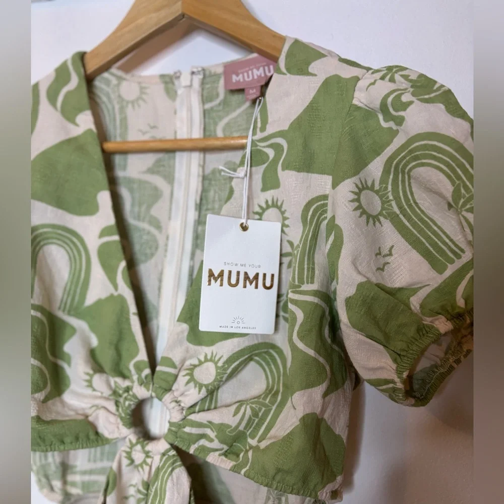 Show Me Your Mumu Jessa Tropical Print Mini Dress - Picture 2 of 10